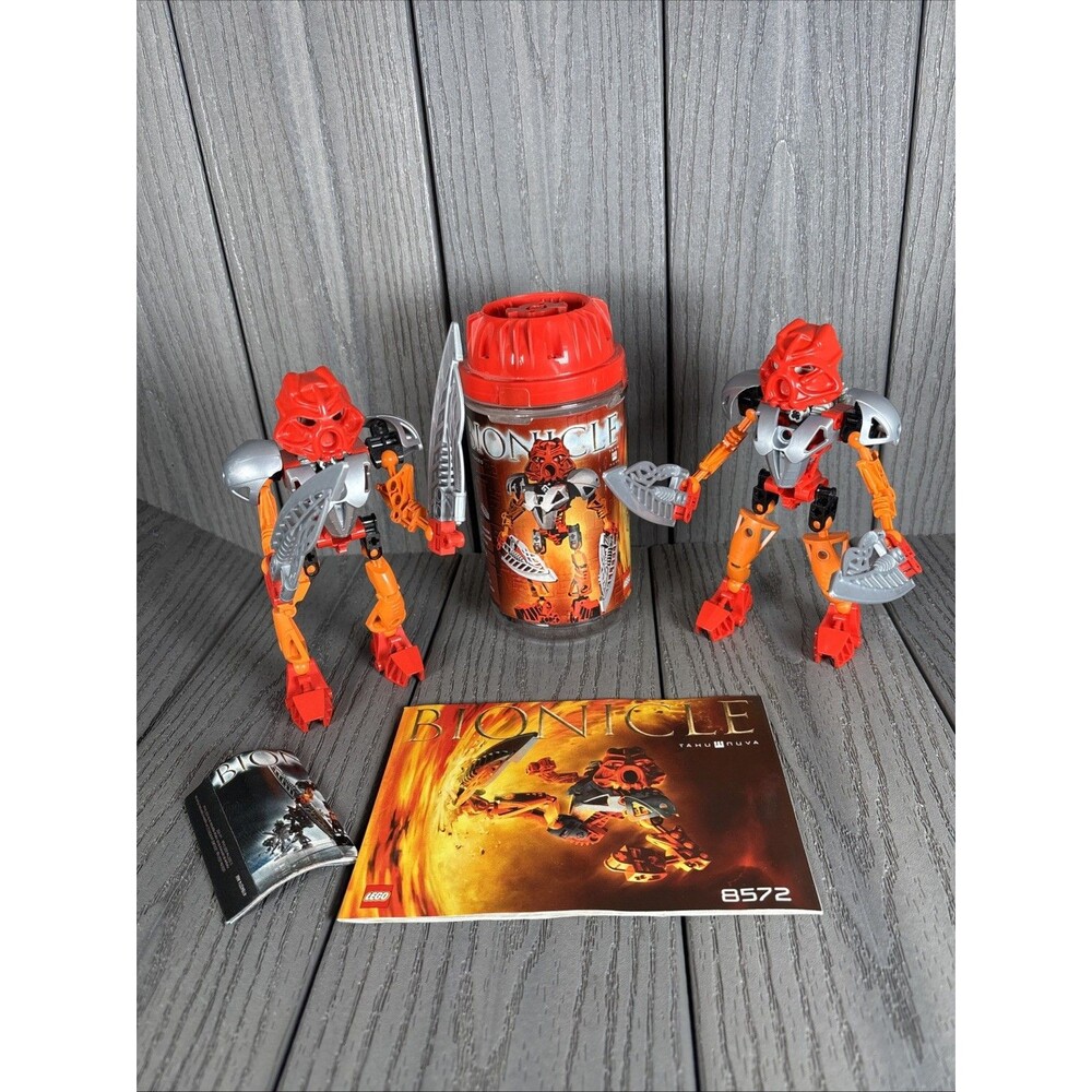 LEGO BIONICLE: Tahu Nuva (8572). Used, complete. Canister/Instructions + 1 more